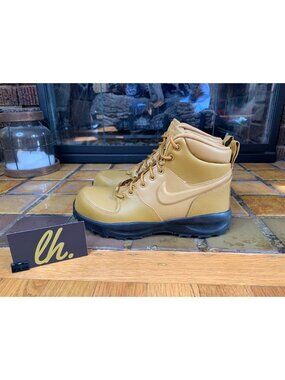 Youth 5y Nike Manoa LTR “Wheat” Leather Boots BQ5372-700
